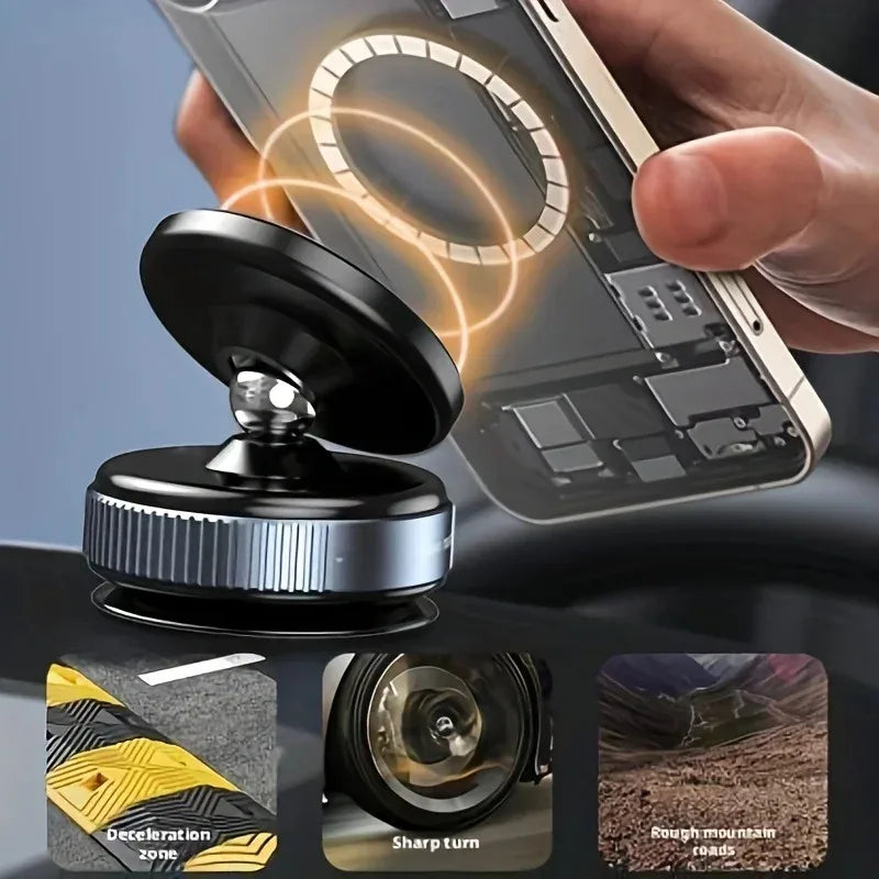 Magnetic Vacuum Car Phone Holder