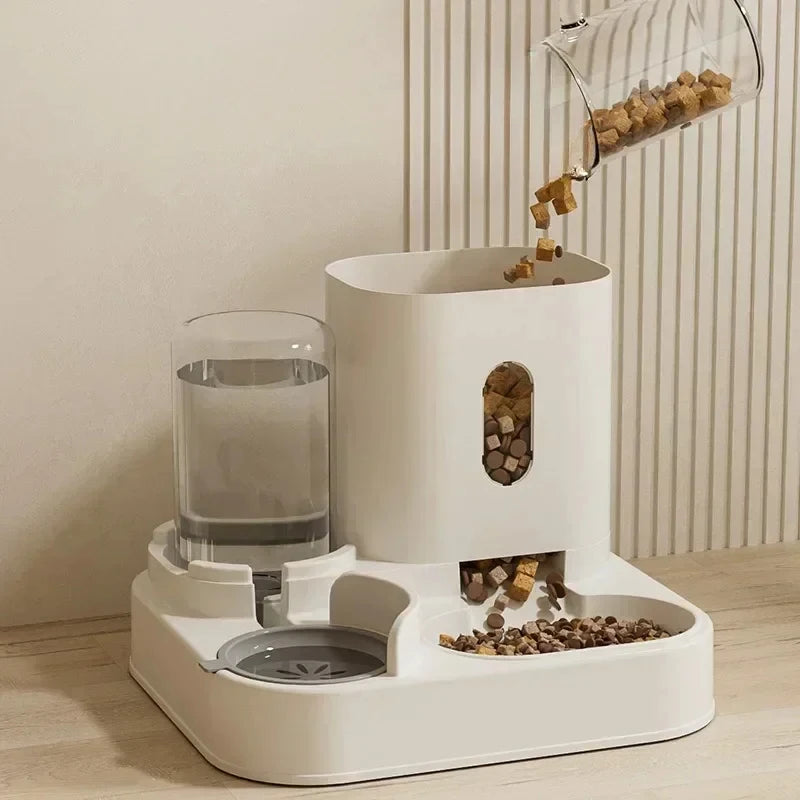 2-In-1 Cat Food & Water Dispenser