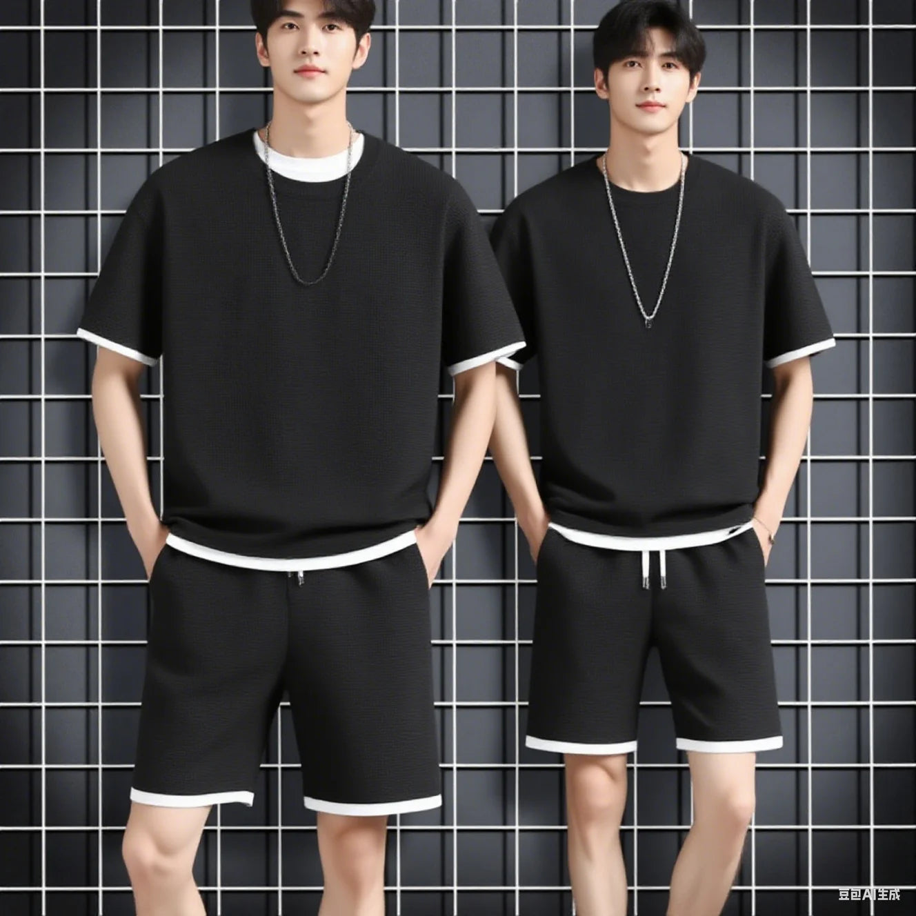 Men's Summer Waffle Set