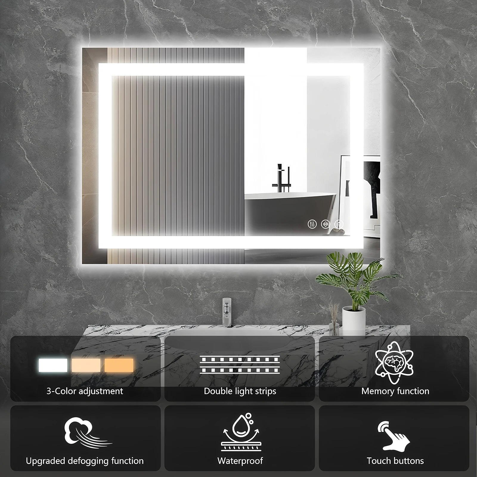 Smart Demist Bathroom Mirror