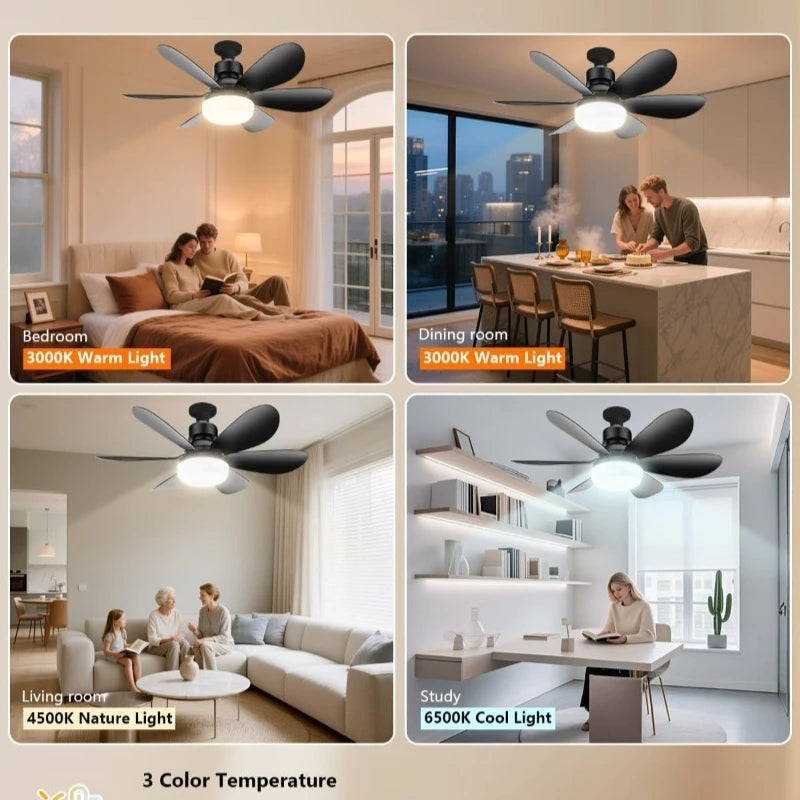 LED 40W Ceiling Fan E27 Light