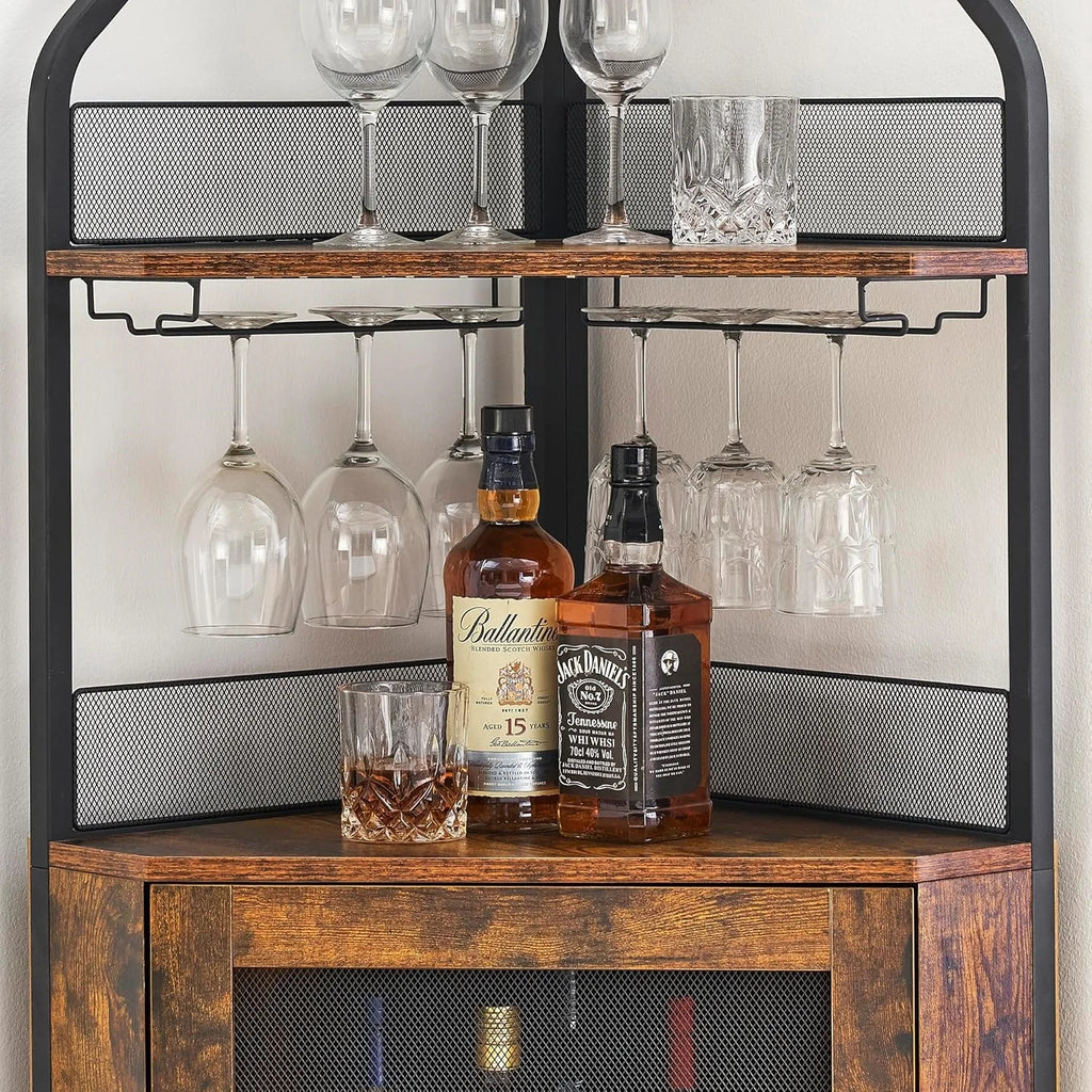 5-Tier Corner Wine Rack