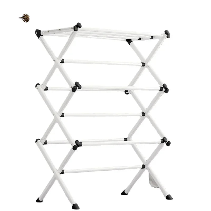 Retractable Floor Clothes Rack