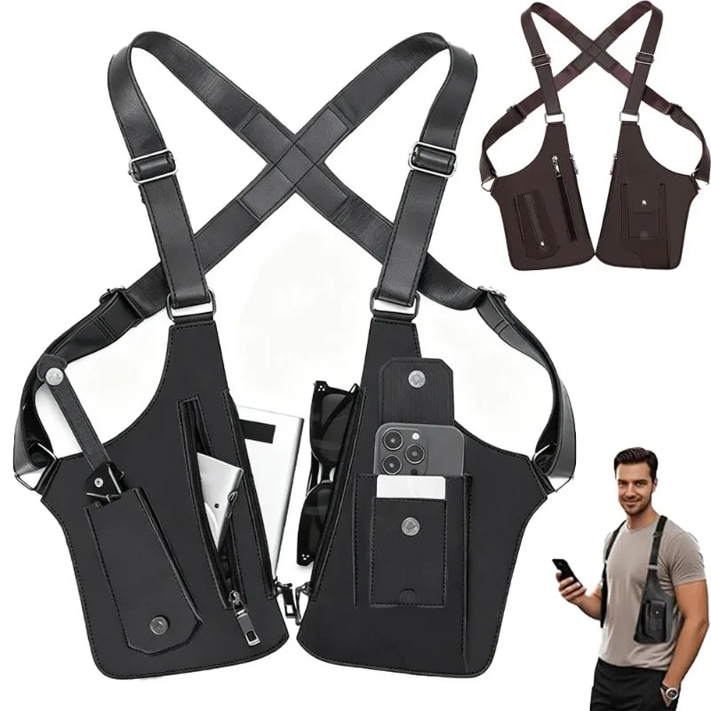 Adjustable Strap Holster Vest Bag