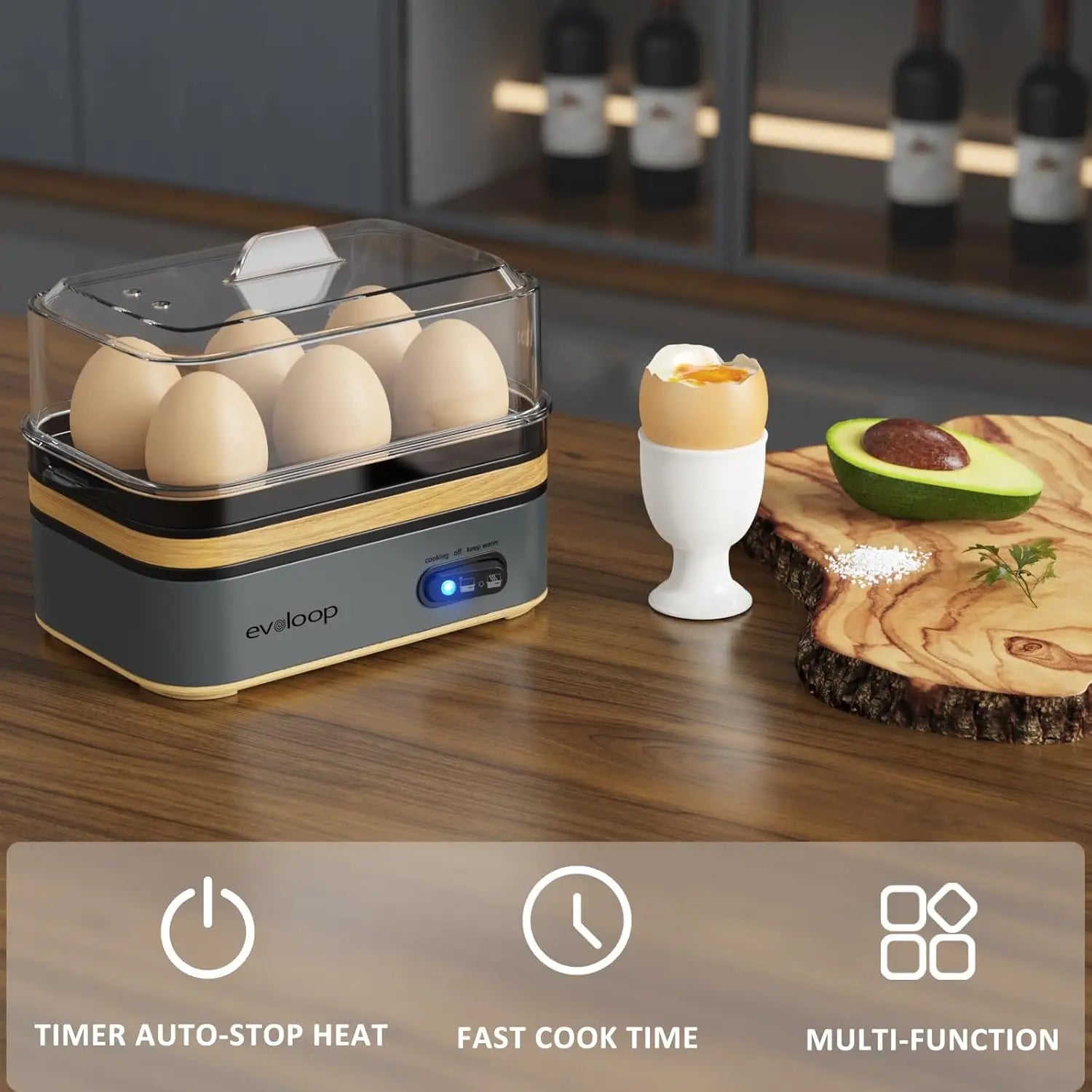 Rapid Egg Cooker 6 Eggs Capacity