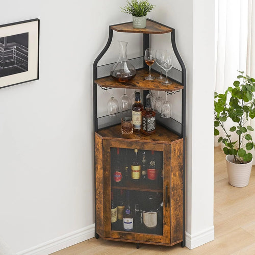 5-Tier Corner Wine Rack