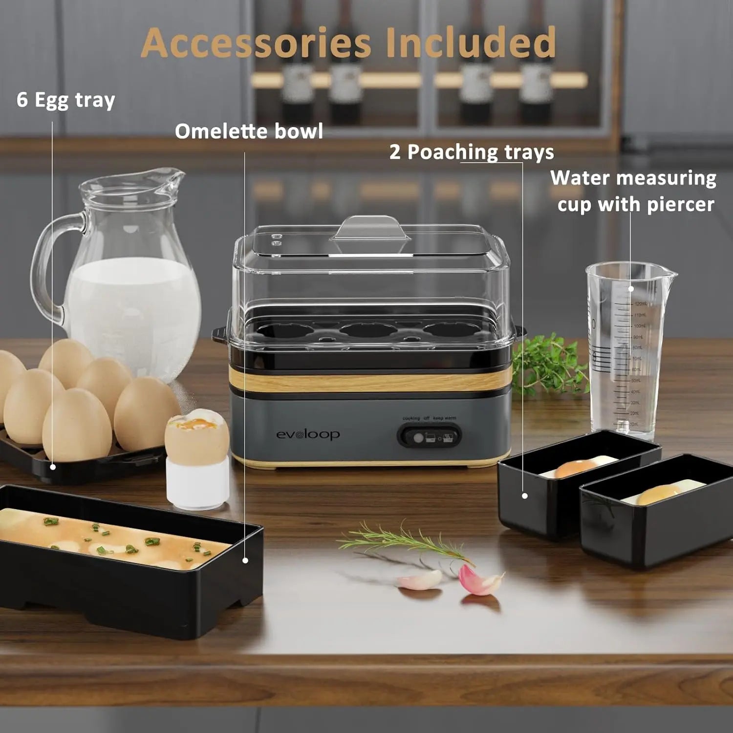 Rapid Egg Cooker 6 Eggs Capacity