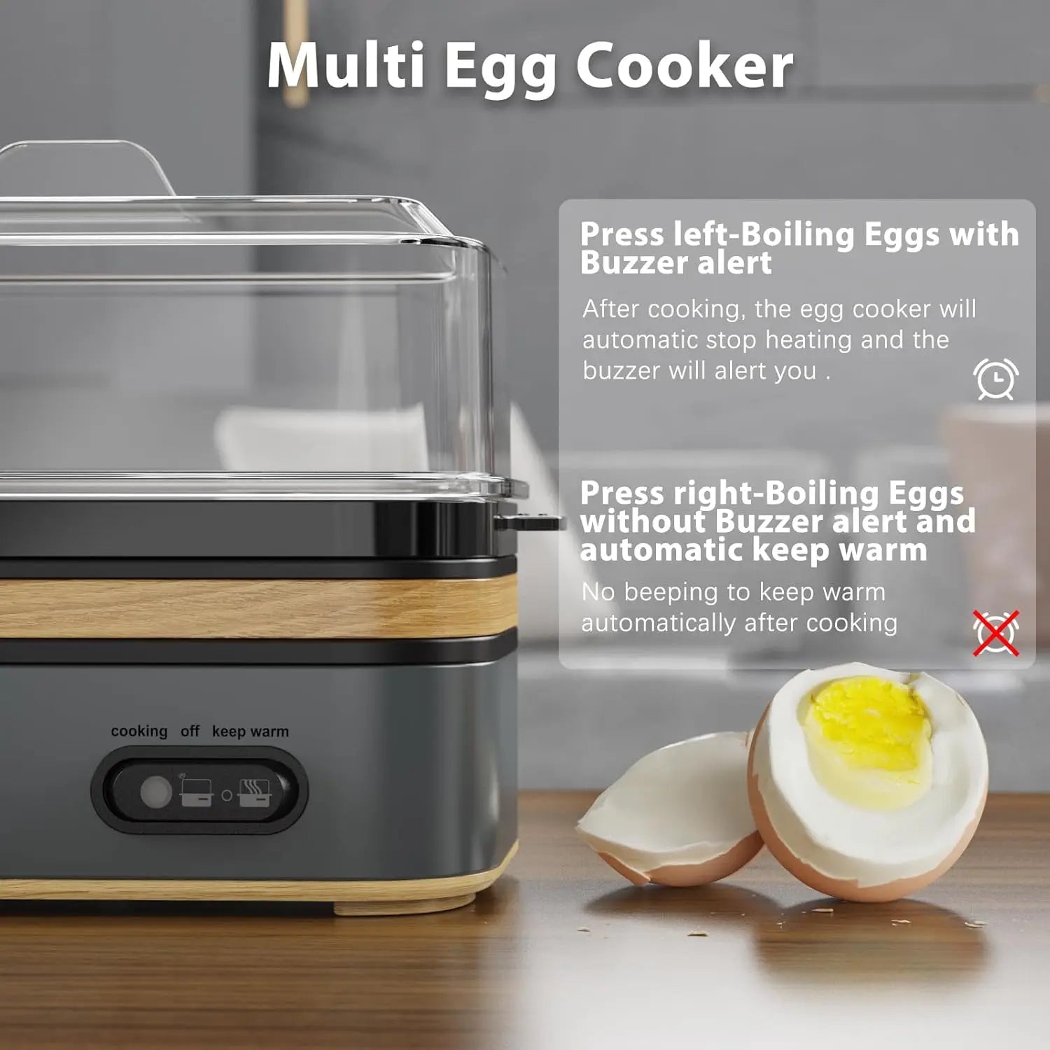 Rapid Egg Cooker 6 Eggs Capacity
